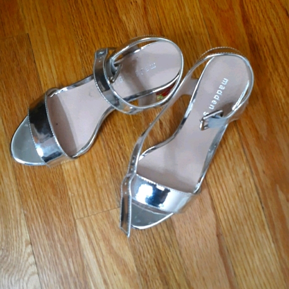 Madden Girl Shoes Madden Girl Silver Sandals Poshmark